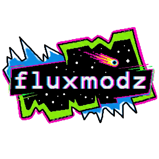 Fluxmodz logo inspired by Neocities aesthetic
